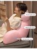 Large Latex Backrest Pillow: Soft Headboard Cushion for Bed, Sofa, Dorm, or Tatami.