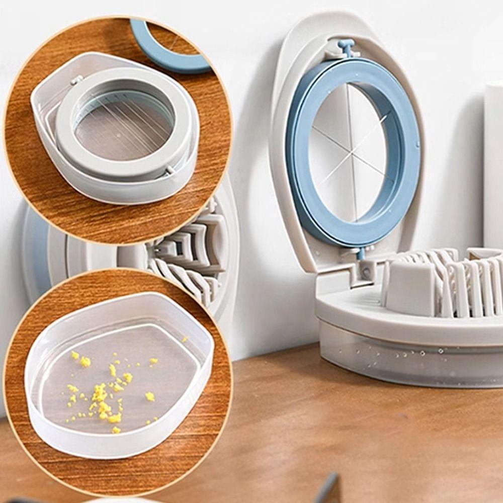 Stainless Steel Wire 3 In 1 Egg Slicer Manual Quick Cutting Fruit Garnish Chopper with Storage Box Multipurpose