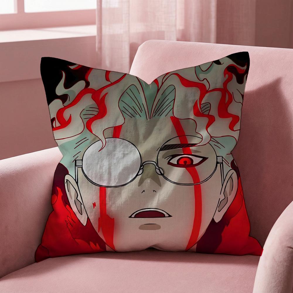 Anime D-Dandadan Cushion Cover Multi-Scene Pillow Cover for Home & Car - Reversible, Soft & Durable for Daily Use