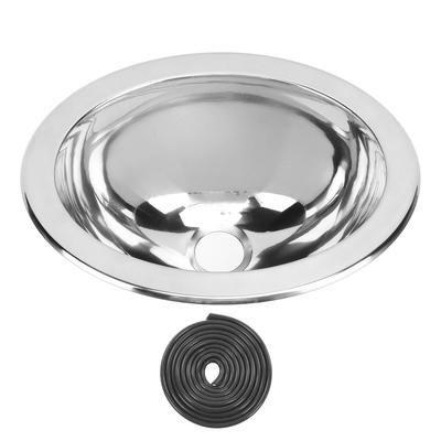Einzelbecken Barspüle 290x220x120mm Polierte Edelstahl Küchenspüle mit 40mm Abflussloch für