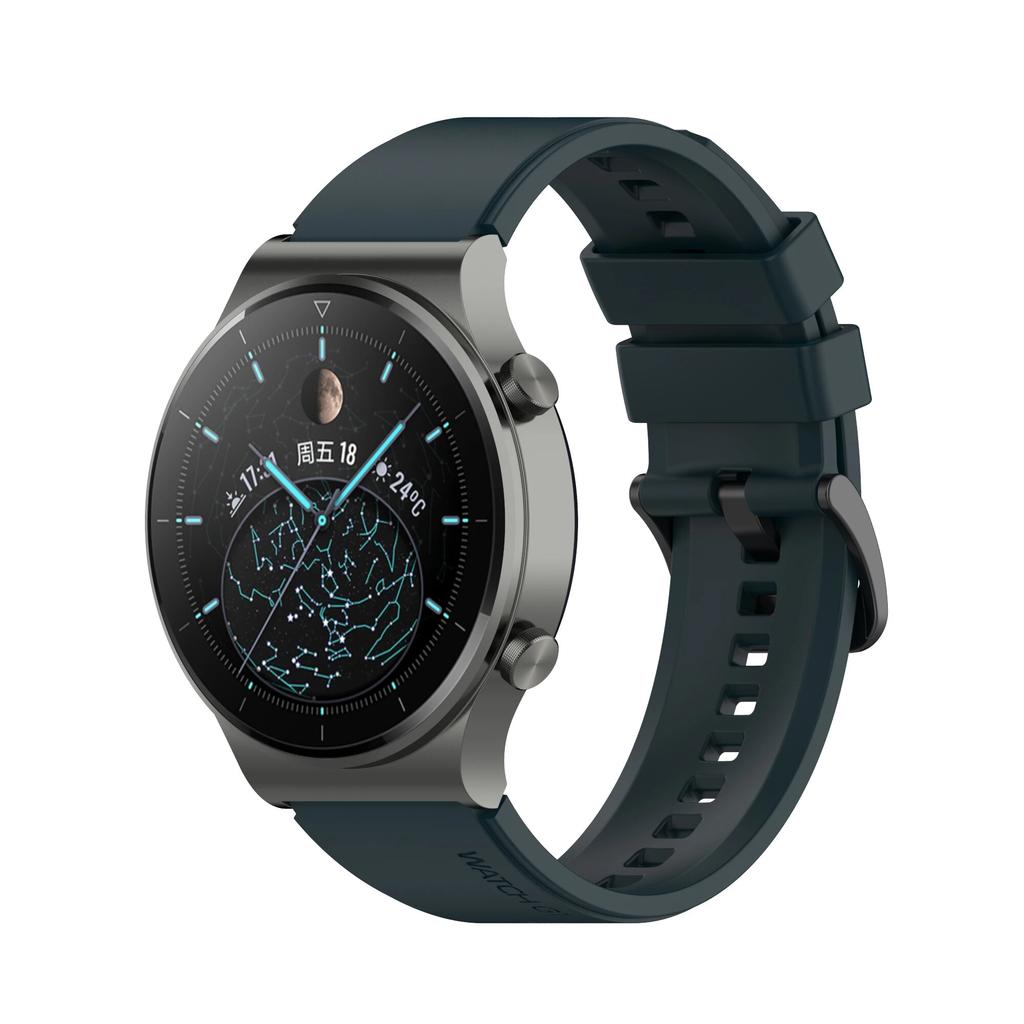 22 mm offisielt silikonbånd for Huawei Watch Gt 2 GT 3 Pro Sportsklokkebånd for Huawei Gt2 GT3 Pro håndleddsstropper Bytt ut armbånd