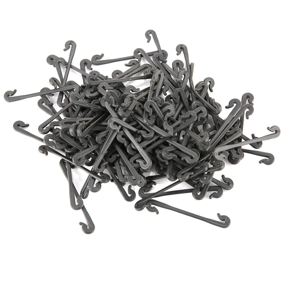 100Pcs Grape Grafting Clips Garden Plant Vegetable Vine Fixing Clamp Black