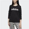 Adidas Neo Logo American Style Printed Knit Sports Sweatshirt Women Sweatshirt Black DW7953