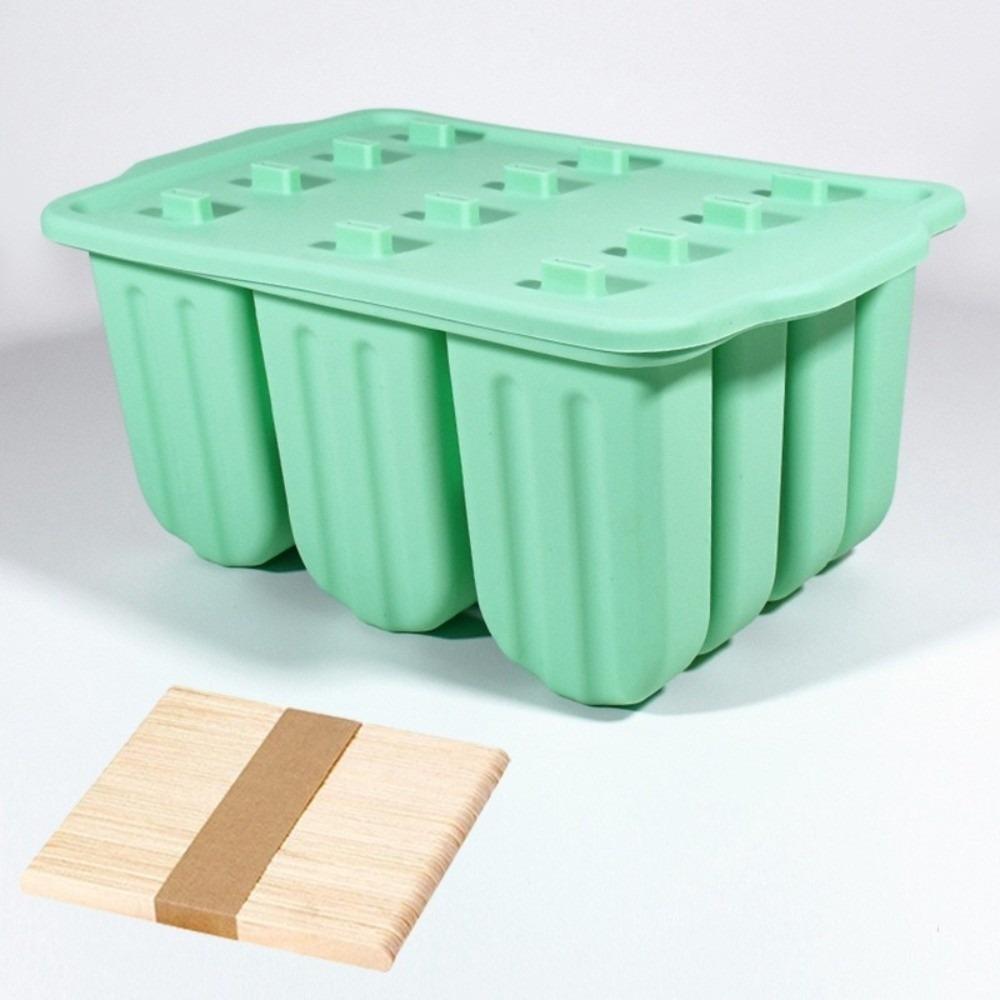 Non-Stick Ice Cream Trays 12 Grids Ice Lolly Mold Practical Ice Candy Mold  Homemade Ice Cream