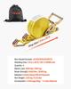 Ratchet Straps, 38.1 mm x 6.1 m, Heavy Duty Tie Down Straps with Double J Hook, 2000 kg Break Strength, Carry Bag, Tie Down Ratcheting for Moving,