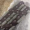 Medieval Nordic Viking Style Raw Edge Wide Belt Vintage Cosplay Props