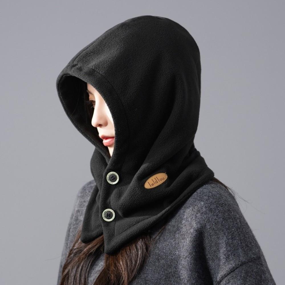 

Cold Proof Balaclava Hat Windproof Ear Protection Cap New Pullover Hats Winter чорний