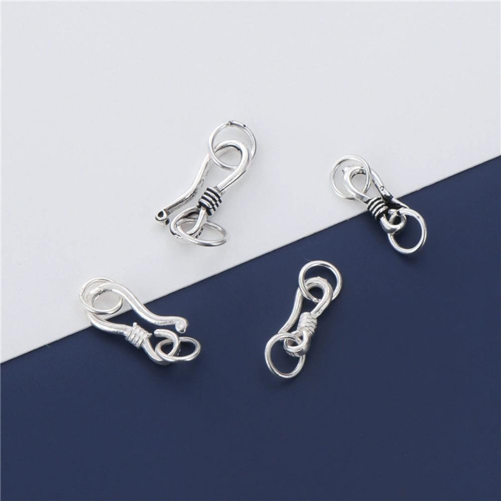 1PC S Hook Clasp Eye Fish with Closed Jump Ring for DIY Necklace Bracelet Jewelry Making Components Findings