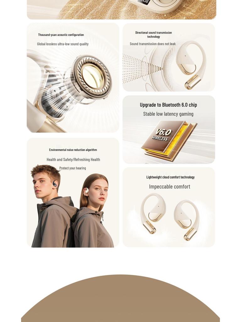 New Smart AI Translation Bluetooth Over-Ear M120 Sports Earbuds with Ultra-Long Battery Life