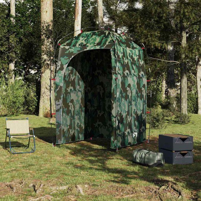 VidaXL Tente de douche camouflage imperméable, tente, tente de jardin, abri d'extérieur, tente de camping, abri de camping, 4009406