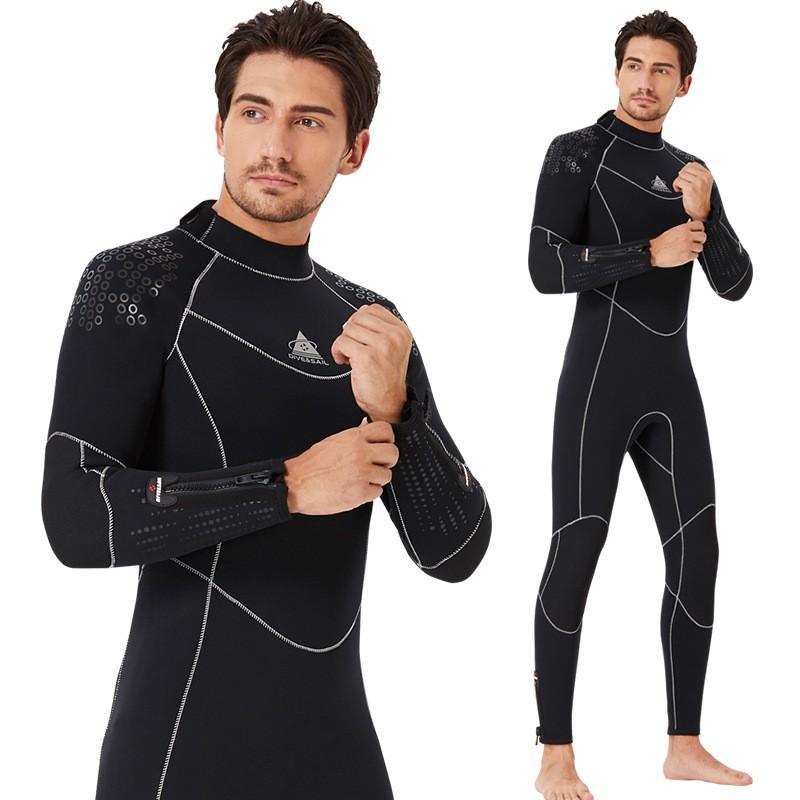 5mm Neoprene Wetsuit Men Women Full Body Thermal Dive Suit Snorkeling Surfing Cold Water Swimming