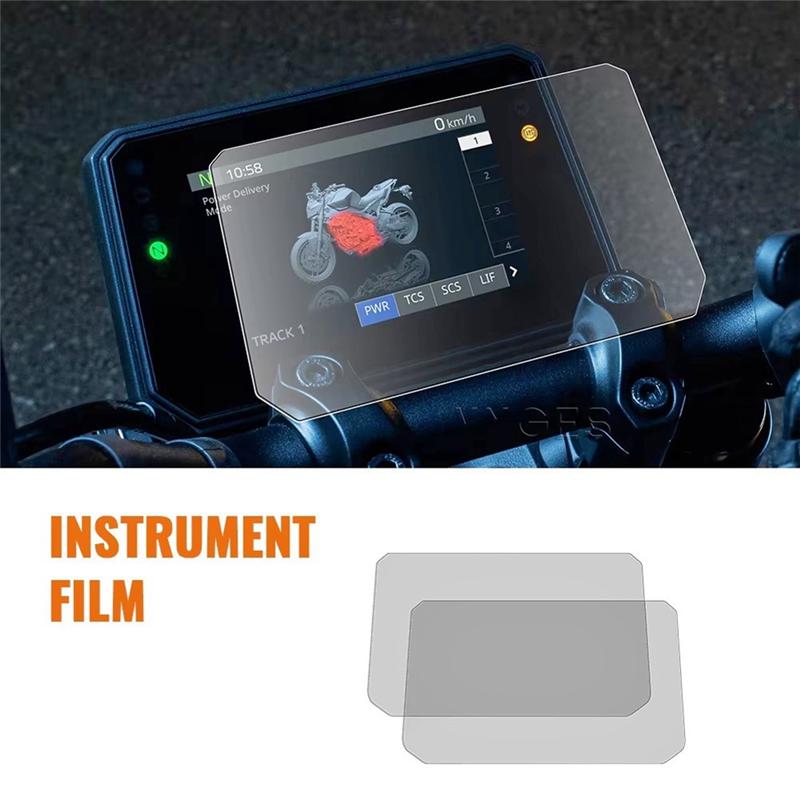Precise Motorcycle Dashboard Screen Protector Instrument Film For MT-07 FZ-07 2023-2024 Accessories