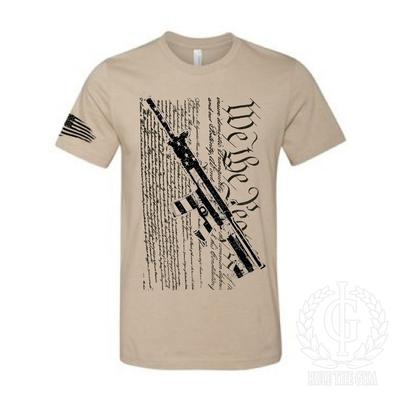 Iron Gods Noi Il Popolo Maglietta da Allenamento Tee AR-15 Fucile Militare Forze Armate USA