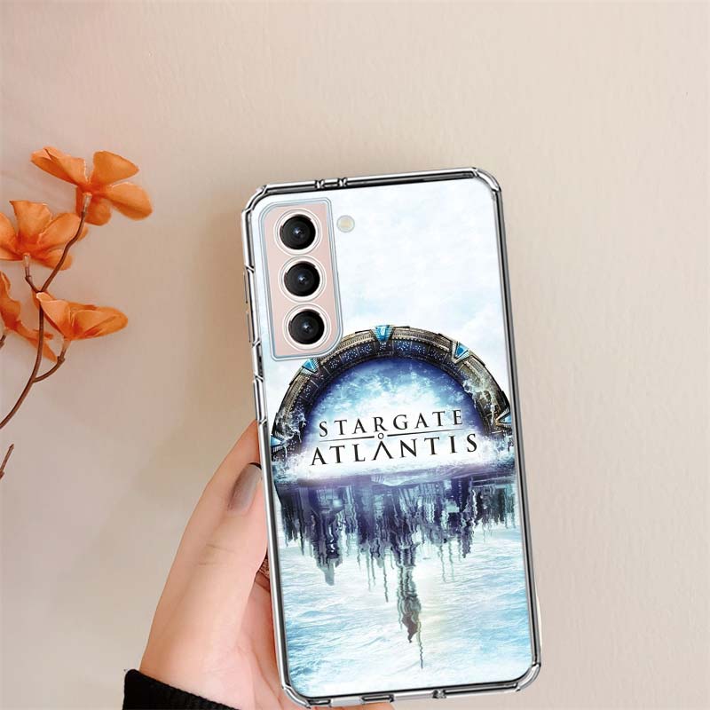 Stargate Atlantis Phone Case For Samsung S24 FE Galaxy S22 S25 Ultra S25 Edge S21 S23 FE S20 S10 Plus Cover Shell Coque Clear Si