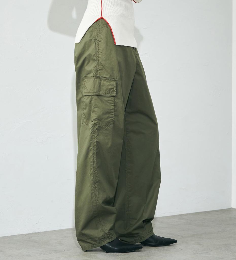 Dámské olivové kalhoty Lee Wide Cargo,