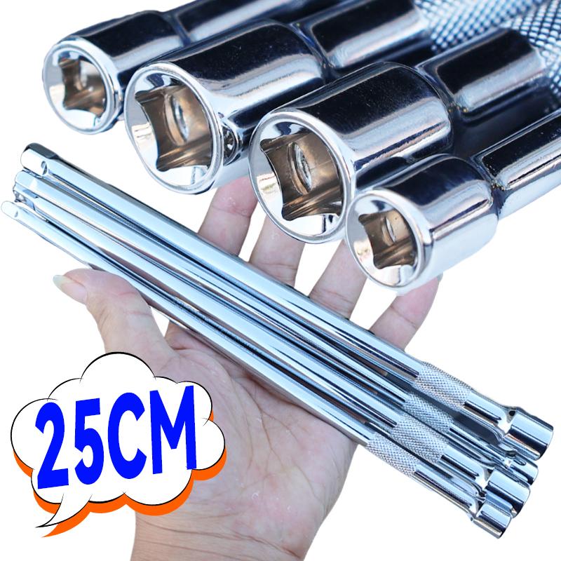 Extended Sleeve Sleeve Ratchet Extender Long Rod Steering Sleeve Linkage Attachment Automotive Repair Parts 250mm Hand Tools 1pc