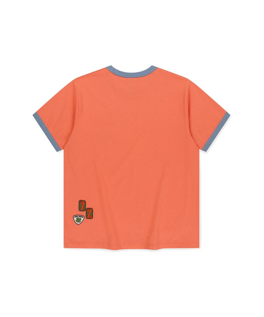 Sseonleobeutueo Multi Patch Ringer Tee Orange