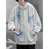 Women's Star Patch Zip Up Hoodie for Women Oversized Y2k Sweatshirt Jacket E-Girl 90s Pullover Streetwear
