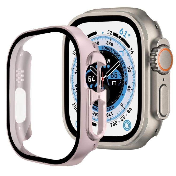 Tempered Glass Integrated PC Watch Case for Apple Watch Series 6/5/4/SE 44mm, Full Surrounded Anti-Fall Protective Cover, Case Only
