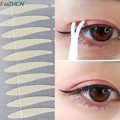 5 Sheets Invisible Double Eyelid Tape Transparent Self Adhesive Natural Big Eyes Lift Non-marking Mesh-Lace Eye Stickers Eyes