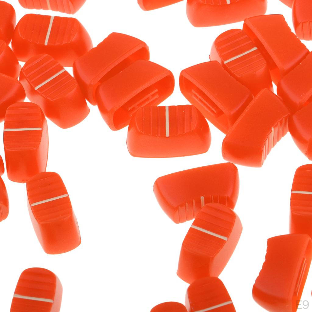 100 Pcs Audio Mixer Console Fader Knobs 4mm