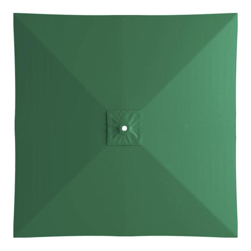 2x2m Quadratischer Terrassenschirm Ersatzstoff 4 Rippen Sonnenschirm Schirmbezug Balkon Außenbereich Café Garten Hinterhof Vordachabdeckung