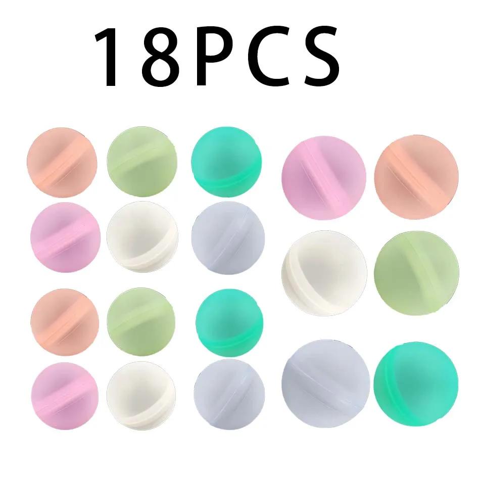 6-60Pcs Reusable Water Balloons Quick Fill Self Sealing Water Bomb For Summer Games Children'S Adult Outdoor Activities Toy Gift