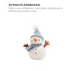 Sammy Snowman Soft Plush Toy Cute Stuffed Doll Comfort Companion Fluffy Plush Figure Holiday Gift For Kids & Girls