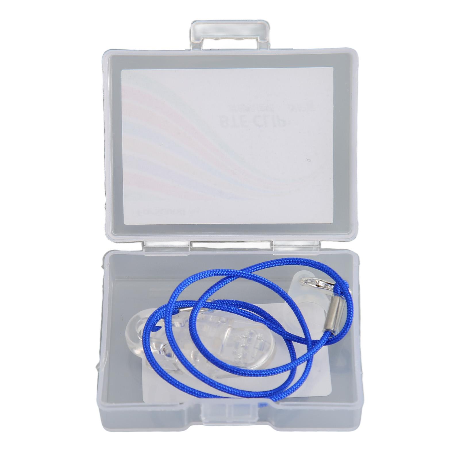 

Тримач для слухового апарату, прозора кліпса, блакитна мотузка, нейлон, що легко фіксується, шнурок для слухового апарату для садівництва Monaural