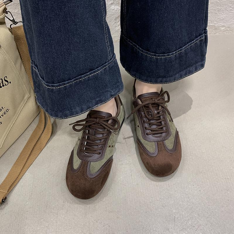 

Retro Platform Women 2026 New Spring and Autumn Light and Versatile Sneakers 40 зелений