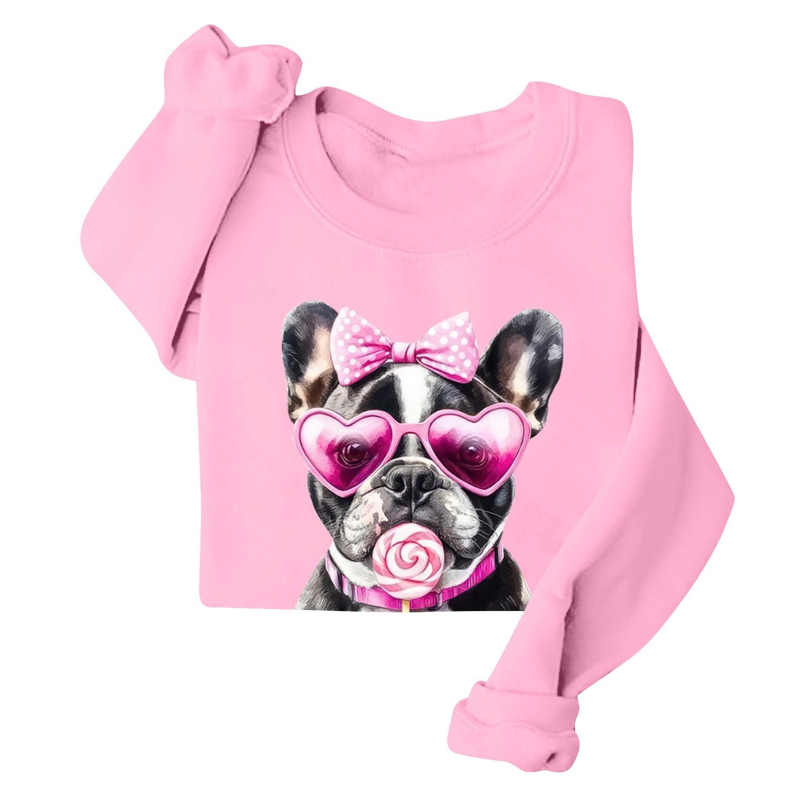 

Женские повседневные модные принты с длинным рукавом и круглым вырезом, толстовки, пуловеры, топы XL