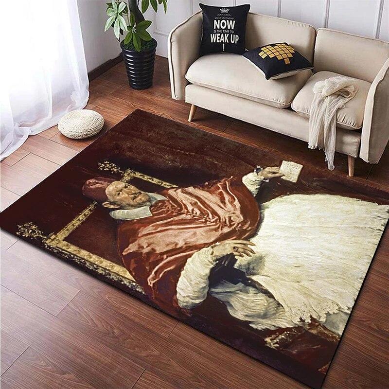 Famous Paintings Art Printed Large Area Rug Soft Carpet Home Decoration Mats Dropshipping Rugs and Carpets for Home Living Room
