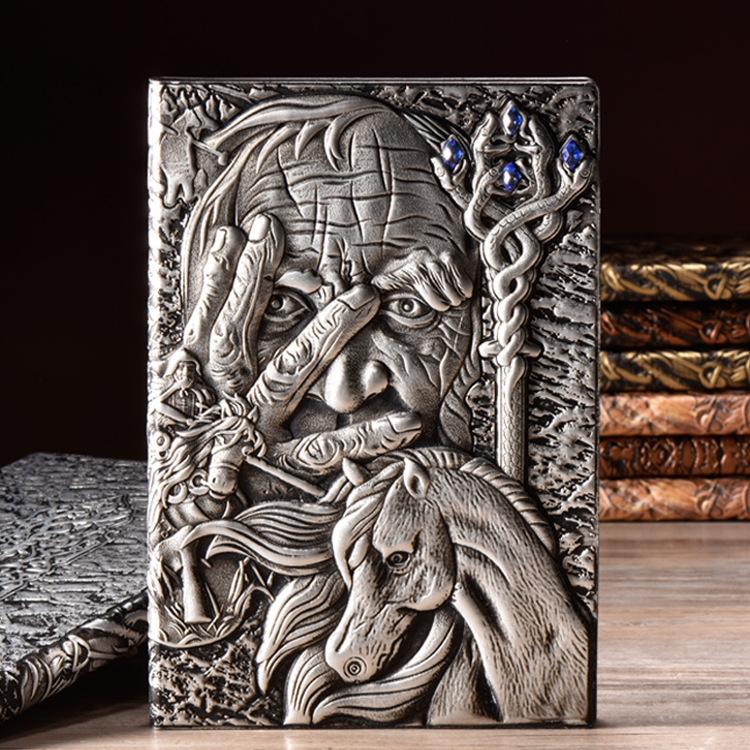 

2024 Новый 1 шт Европейский ретро блокнот PU блокнот дорожный дневник справочник реклама подарки винтажный декор домашний декор