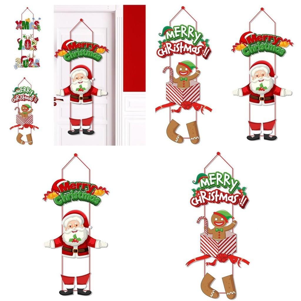 Christmas Door Hangings Set Of 3pcs In Different Styles Perfect For Merry Christmas