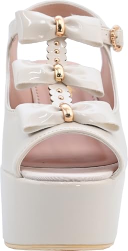 Yosuke Women's Ivory Sandals, Sizes 4450047, Sizes 24.0cm-24.5cm