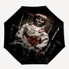 Doll Horror Themed Automatic Opening and Closing Umbrella, Compact Travel Umbrella, Lightweight and Portable, Suitable for Beach Commuting B