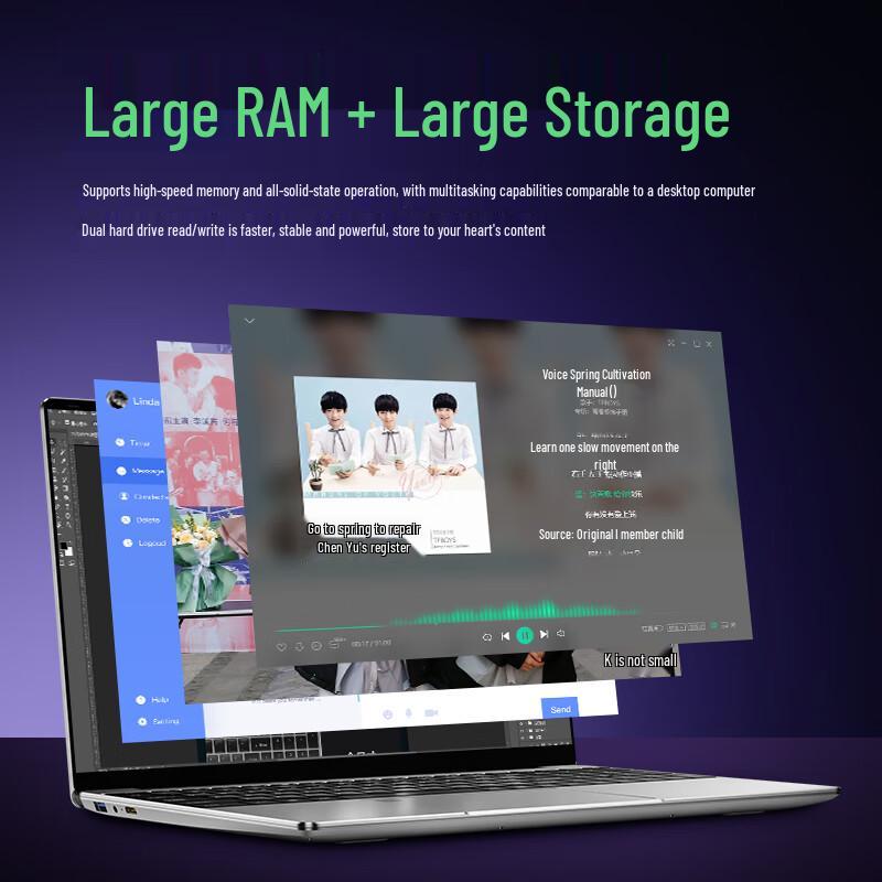 Wanlida 2026 Thin & Light High-Performance Laptop (CN version)