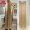 JINKAILI Synthetic 20-40 Inch Extra Long Straight Hair Extension 5 Clips Black Blonde Brown Red High Temperature Fake Hairpiece