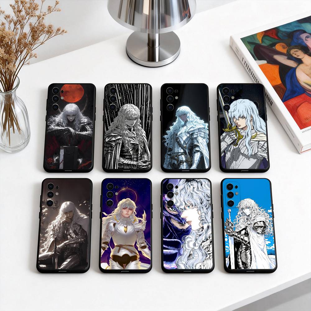 Handsome G-Griffith B-Ber-serk-ES Phone Case For Samsung S25,S24,S21,S22,S23,S30,Ultra,S20,Plus,Fe,Lite,Note,10,Black Cover
