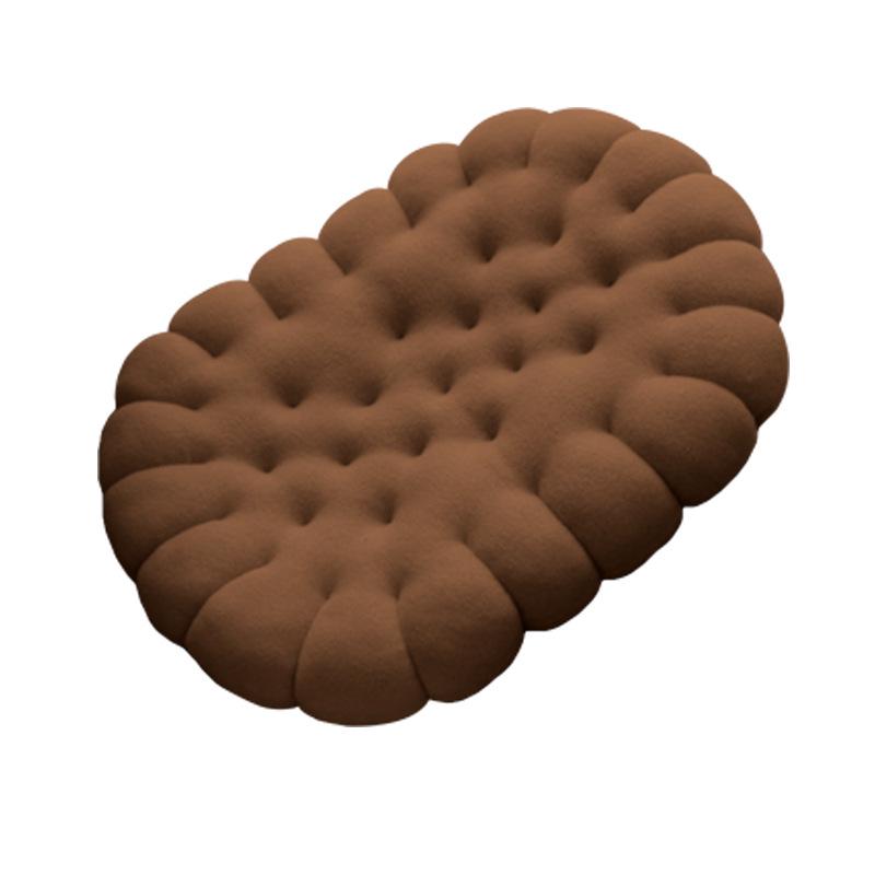 Japanese Handmade Irregular Cookie-Shaped Cushion - Creative Thickened Seat for Students and Home