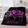 Red Roses On Black Background Blanket Flannel Blanket Throw Blanket Sofa Cover Blanket Soft Premium Blanket Picnic Blanket Tv Blanket Gifts