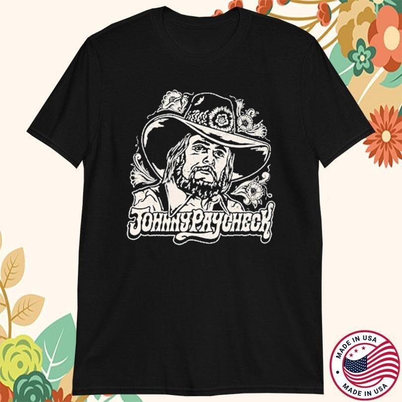 Vtg Johnny Paycheck Gift For Fans Cotton Black All Size Unisex Shirt AG279 S