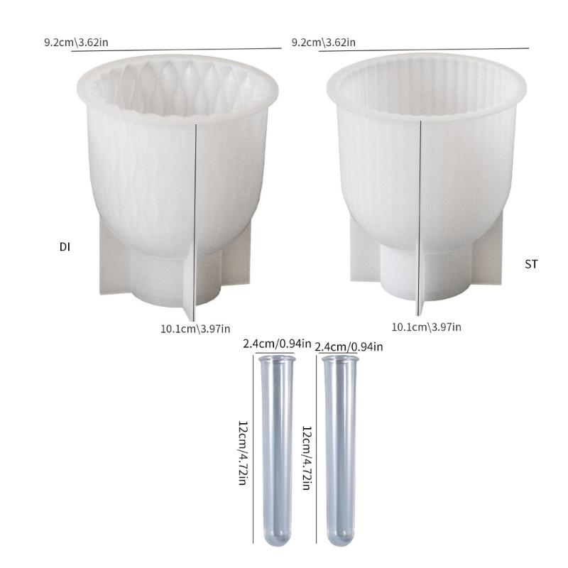 Hydroponic Plant Vase Molds European Ripple Vase Moulds Test Tube Perfect for Water Cultivation and Creative Flowerpot