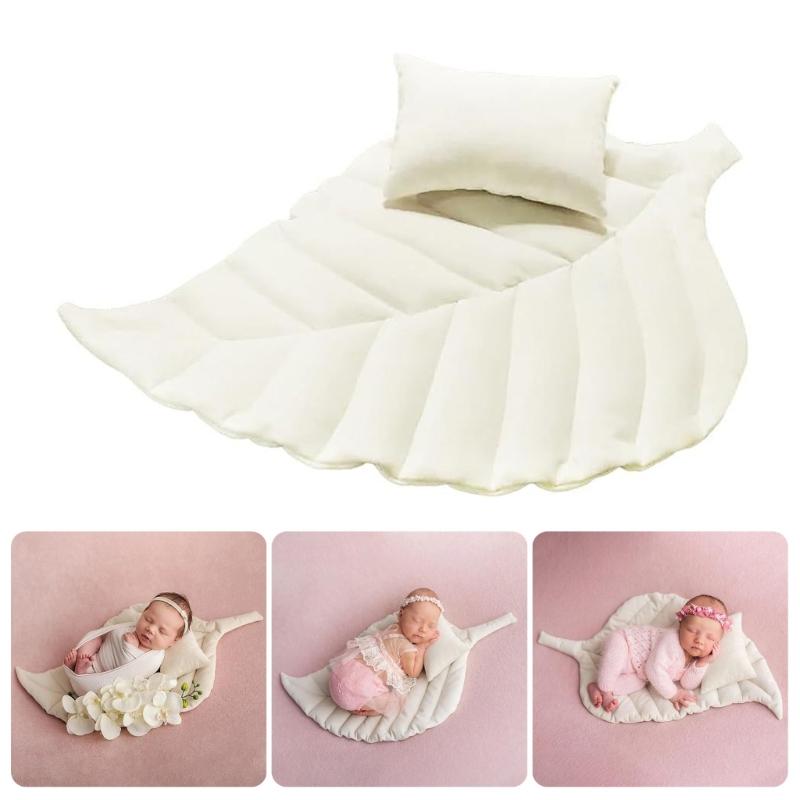 Infant Leaf Photography Accessory Create Unique Memories With Matching Pillow Support Pad Design for Baby