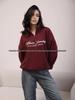 Women's Hip Hop Chic Printed Slimming Lapel Zipper Hoodie