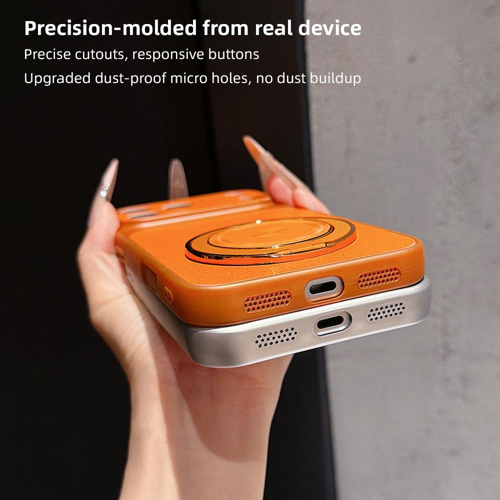 Phone Case For VIVO S60 S50 S30 Pro Mini S20 S19 S18 S18E S17 S17E S16 S16E 5G with MagSafe Ring Stand Cover