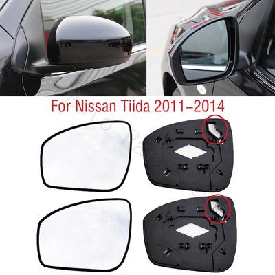 For Nissan Tiida 2011 2012 2013 2014 Car Exterior Rearview Mirror Lens Wing Door Side Mirror Glass