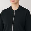 MUJI Women's Milan Rib Knit Blouson, Black, Size M, BA1P0A4A