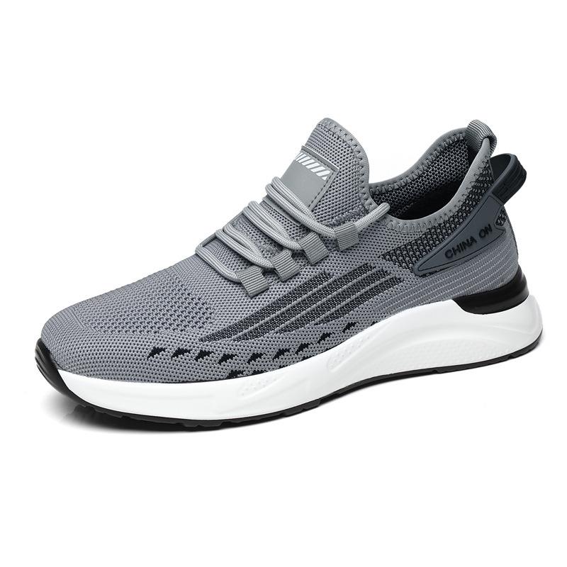 Spring Men's Shoes New Korean Version Breathable Soft-soled Casual Board Shoes Sports Shoes Youth Trend Fly-woven Shoes