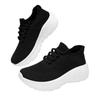 New casual single shoes large size soft sole breathable sports breathable shoes medium and low top socks shoes